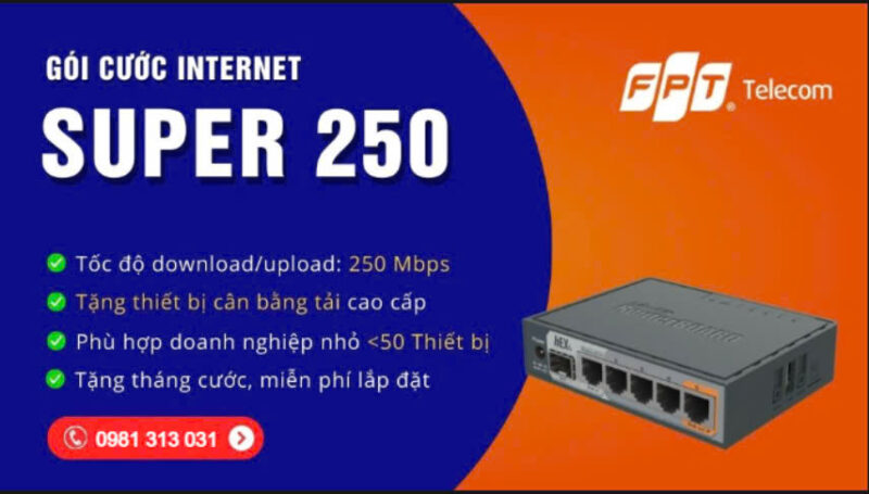 Gói Cước Super 250 FPT