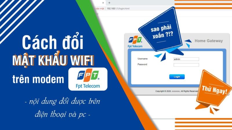 cách đổi mật khẩu WiFi trực tiếp trên máy tính